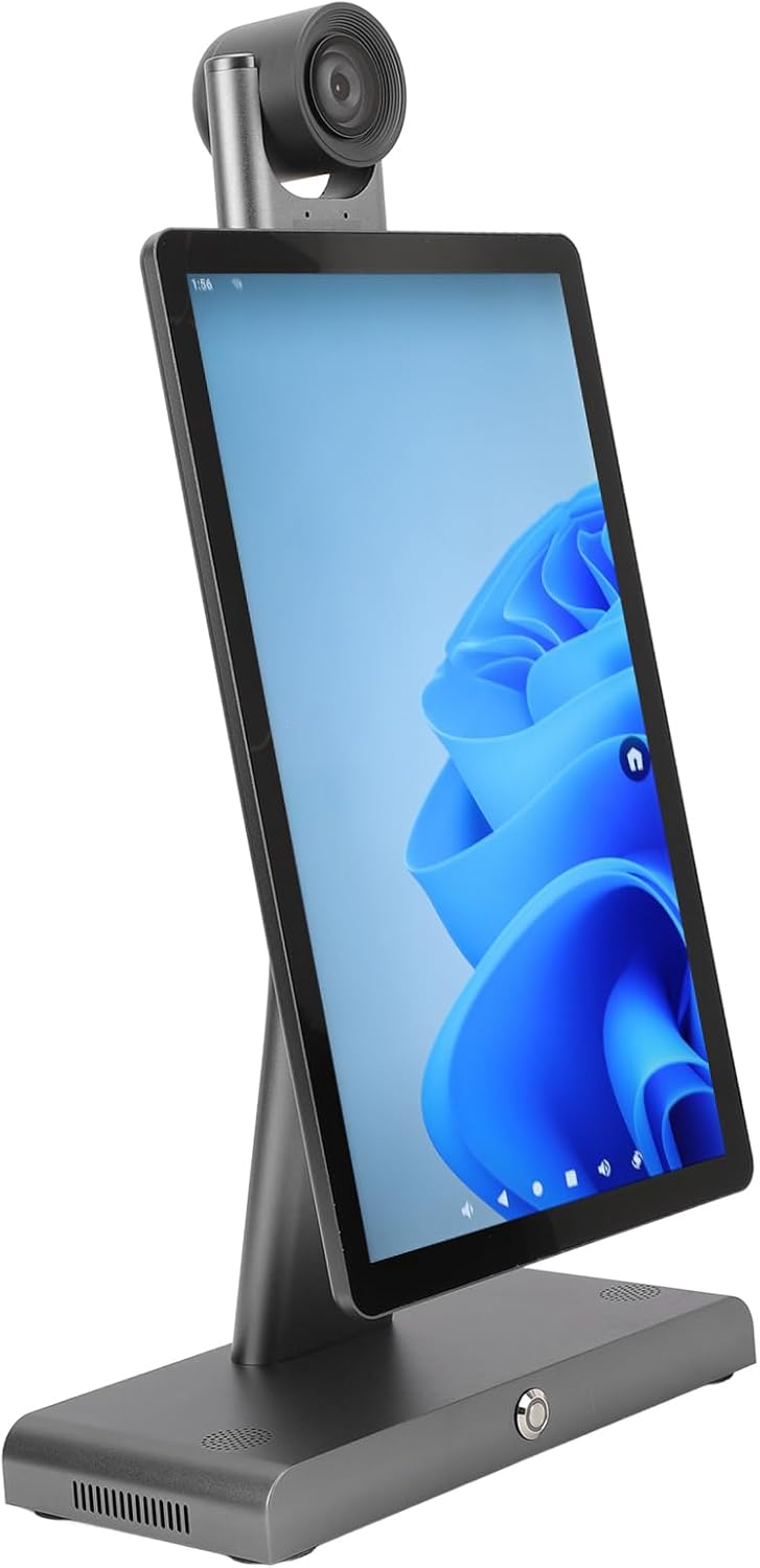 Tabletop Live Streaming Machine, Multifunctional Teleprompter Tabletop Live Streaming Screen for Talent Live (US Plug)