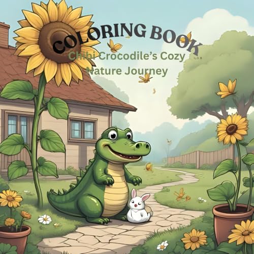 Chibi Crocodile�fs Cozy Nature Journey: A Relaxing Japanese Manga-Style Coloring Book for Teens & Adults