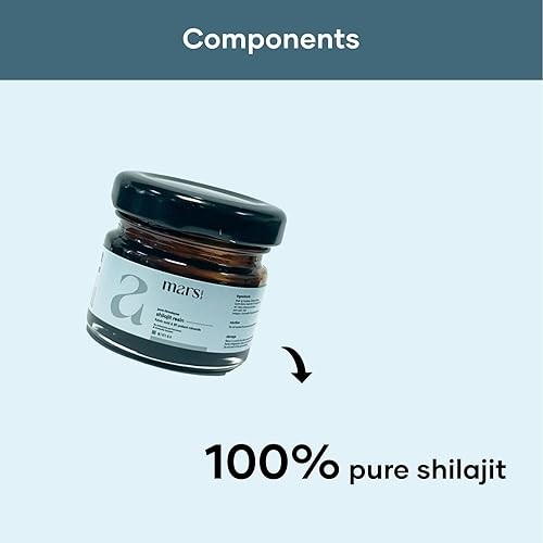 Miniatura 5 de mars by GHC Resina pura Shilajit del Himalaya (paquete de 3)  Alimentada con ácido fúlvico  Fuerza, resistencia e inmunidad  Resina Shilajit pura