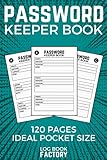 Password Keeper Book: Password Organizer with Alphabetical Tabs to Keep Track Your Usernames and Passwords. Ideal Gift for Well-organized Person.