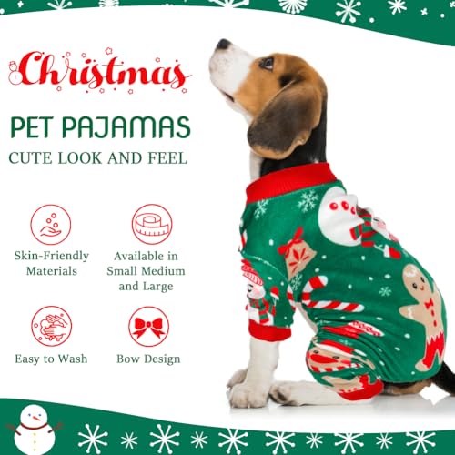 Pijama navideño para perros de terciopelo suave y ligero miniatura 6