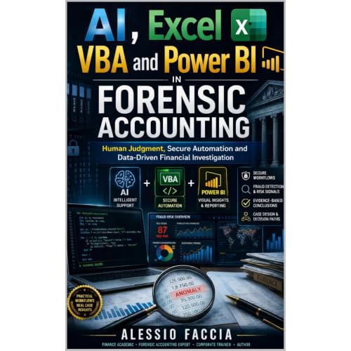 AI, Excel VBA and Power BI in Forensic Accounting Audiolibro Por Alessio Faccia arte de portada