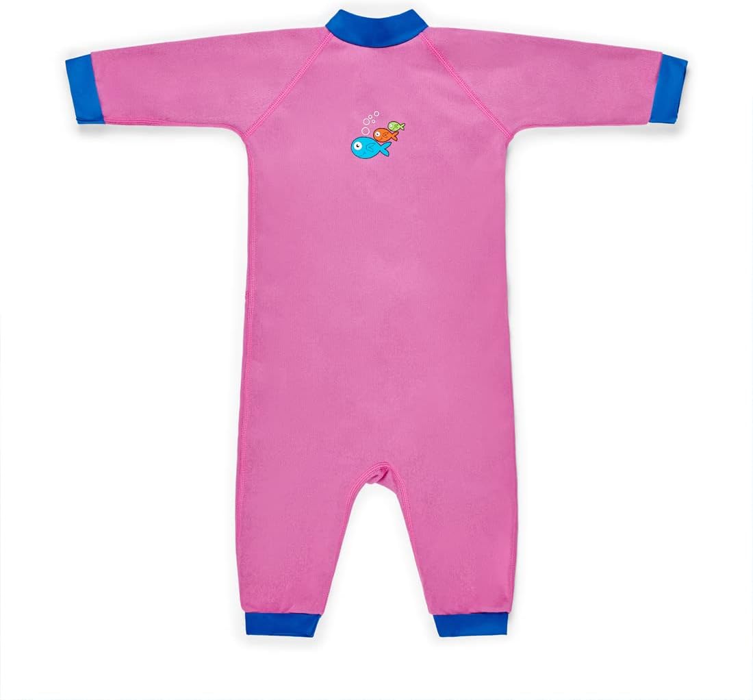 Warmsuit - Fleece Lined Warm Baby Swimming Swimsuit/Costume with 50+ UV Protection.