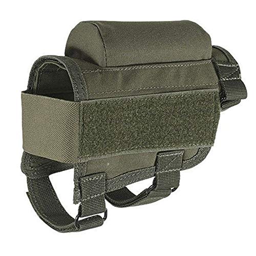 FESOITTY Rifle Cheek Riser Tactical Rifle Coussin Repose-Joue avec 7 Porte-fusils pour 308 - .300Winmag (Vert) Cover
