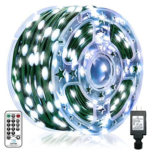 Outdoor String Lights - 262Ft 800 Led Christmas Lights For Outside Ip67 Waterproof, Plug In 8 Modes Fairy Lights Bedroom With Remote For Patio Camping Garden Tree Holiday Party Wedding (Cool White) #TOP22