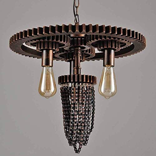 Raelf Nordic LOFT Retro Industrial Wind Gear Water Pipe Chandelier 2 Head Gear Steampunk Water Pipe Chandelier Hanging Lamp Recessed Pendant Light Cafe Bar Restaurant Chandeliers steampunk buy now online Raelf Nordic LOFT Retro Industrial Wind Gear Water Pipe Chandelier 2 Head Gear Steampunk Water Pipe Chandelier Hanging Lamp Recessed Pendant Light Cafe Bar Restaurant Chandeliers steampunk buy now online