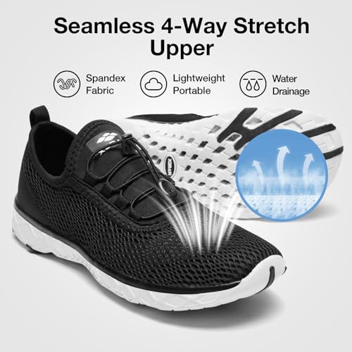 Image of ALEADER Men's Stylish Water Shoes, Quick-Dry Xdrain Water Sneakers, Lightweight & Comfort Footed