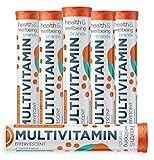 Effervescent Multivitamins - High Strength Multivitamin Tablets - Complete One a Day Supplements for Men & Women - 20 Per Tube (Pack of 6)