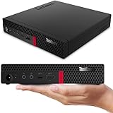 Lenovo ThinkCentre M720q Mini Desktop Win11 Pro, M720Q Micro PC Computer Core i3-8100, 8GB RAM, 256GB SSD, US-Layout, Unterstützung 4K (erneuert)