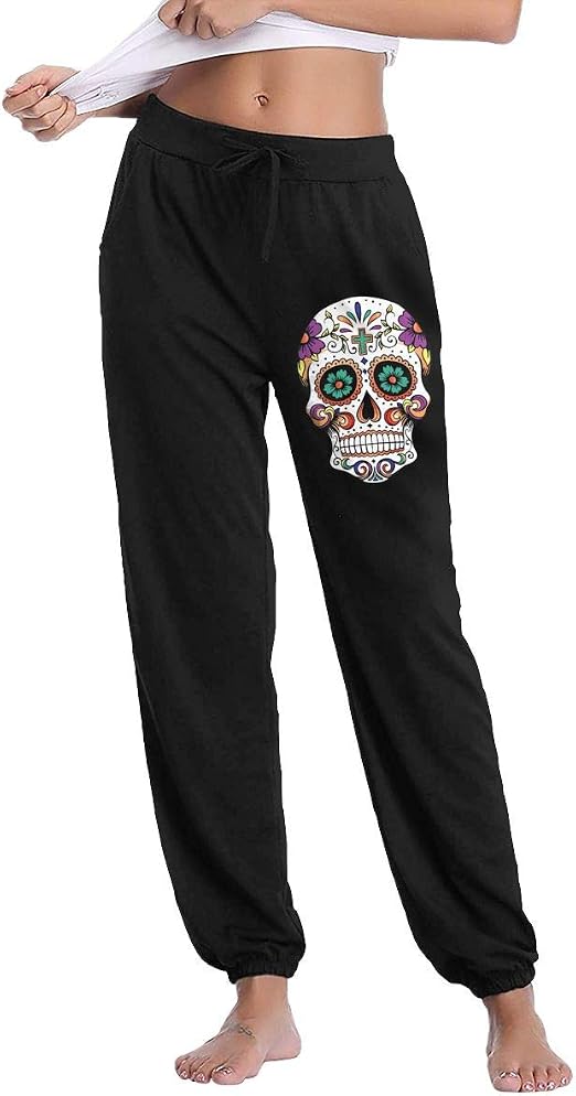 AucCen Womens Sugar Skull Colorful 