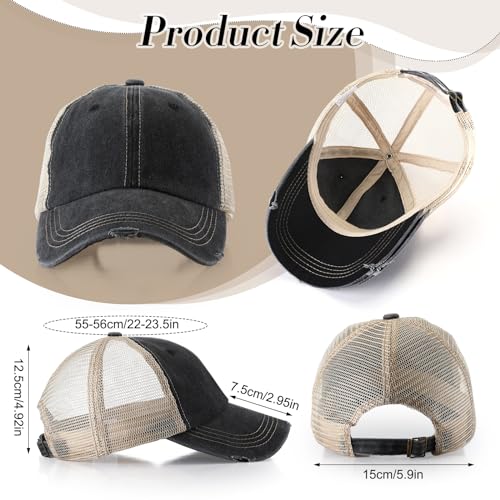 Cozypower 6 Piezas Gorras Trucker Vintage Unisex miniatura 2