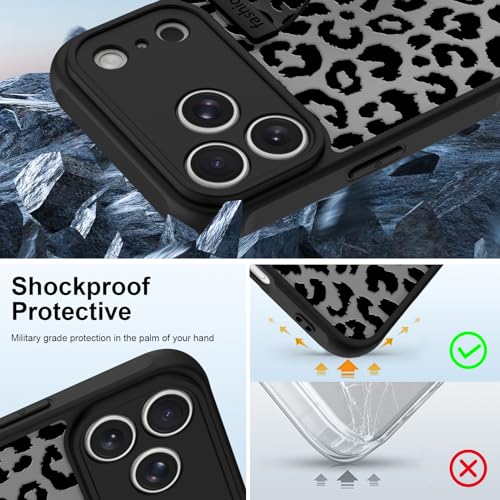 Coque iPhone 17 Pro Max léopard réglable résolvant les risques de chute accidentelle