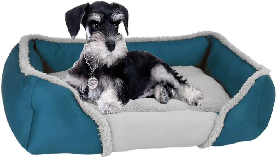 Creative Cat Litter Pad Autumn Winter Warm Dog Bed Pet Breathable Nest Specification: XL(Light Blue (Colour: Dark Blue)