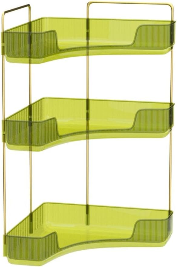 Organizador de Esquina para Baño INVSSENE, 3 Niveles, Verde miniatura 4
