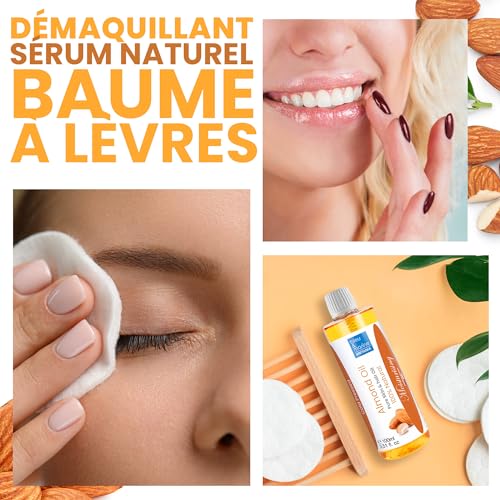 Huile d'amandes douces pressée à froid format 2000 ml pour le corps