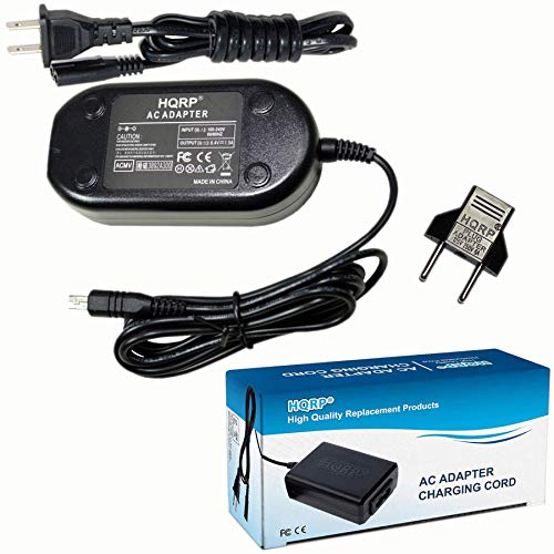 HQRP AC Adapter/Power Supply Compatible with Samsung AA-E9 / AA-E8 / AAE9 / AAE8 Replacement - (incl. USA Plug & Euro Adapter)