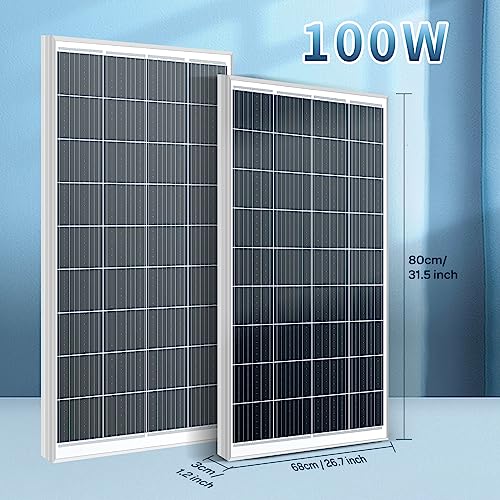 Panana 100W Solar Panel 18V Monocrystalline Module PV Power for Motorhome RV Boat Shed Caravan Camping Travel - Image 5