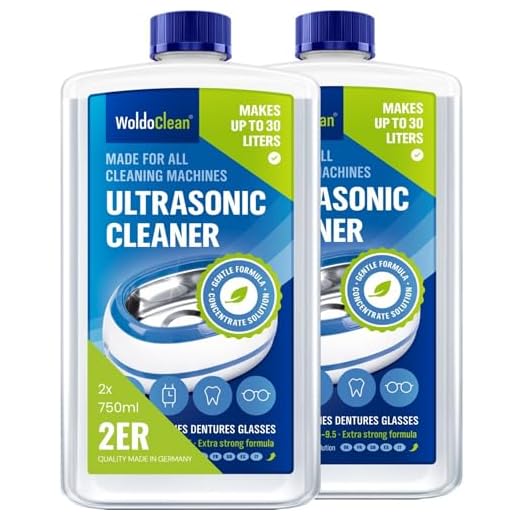 Ultraschallreiniger Reinigungsmittel Konzentrat 2x 750ml - für Brillen und Schmuck