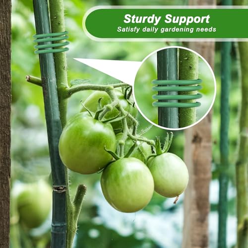 Gartendraht,weiche Pflanzendrehbinder-Drähte,Grün Pflanzendraht Weich Gartendraht Dicke Bindedraht Gummiert für die Gartenarbeit Kletterpflanzen, Weinreben, Sträucher und Blumen(Grün,3.5mm*25m)