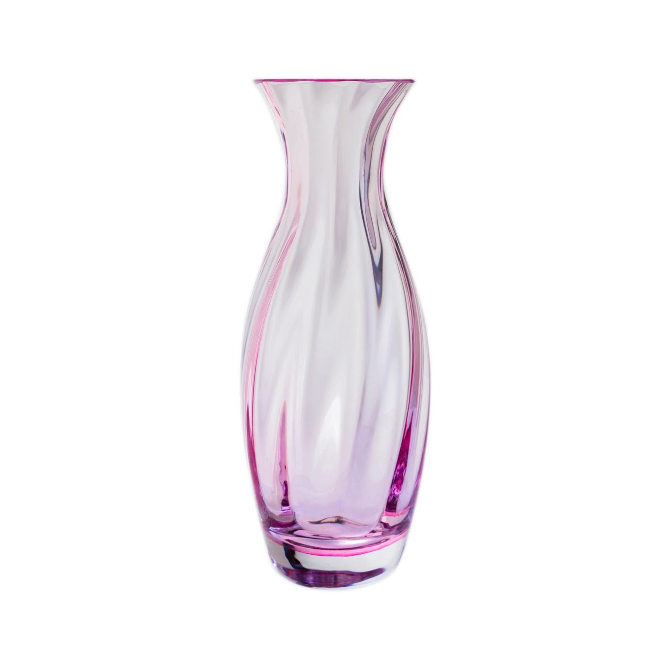 Dartington Crystal Pink - Artisan Vase (, Slim)