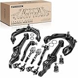A-Premium Set of 12, Front Upper Lower Control Arm, Sway Bar Link, Lower Ball Joint, Inner Outer Tie Rod End, Compatible with Honda Accord 1998-2002, Acura TL 1999-2003, CL 2001-2003