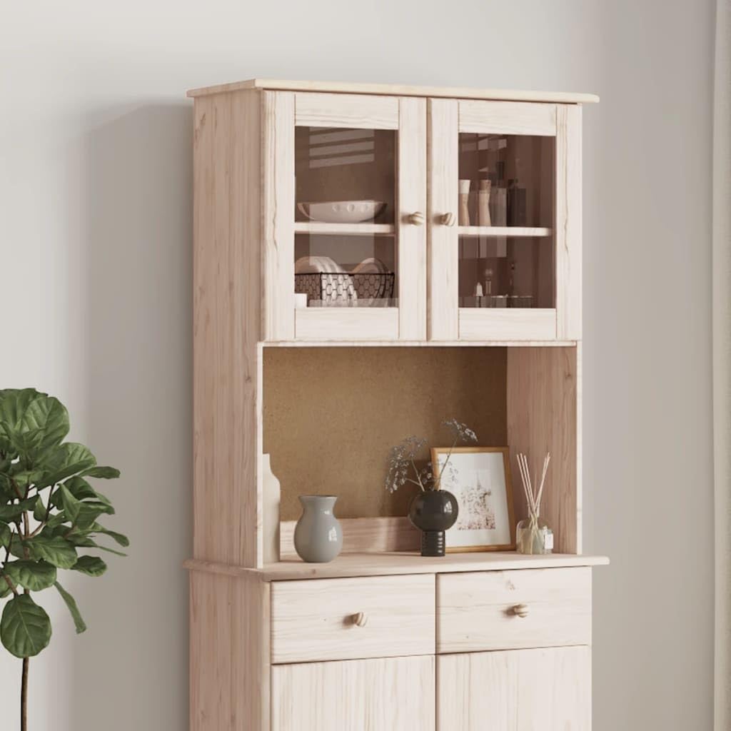 Armadio portaoggetti Armadio portaoggettiPiano Comò ALTA 77x30x92 cm in Legno Massello di PinoAdatto al soggiorno