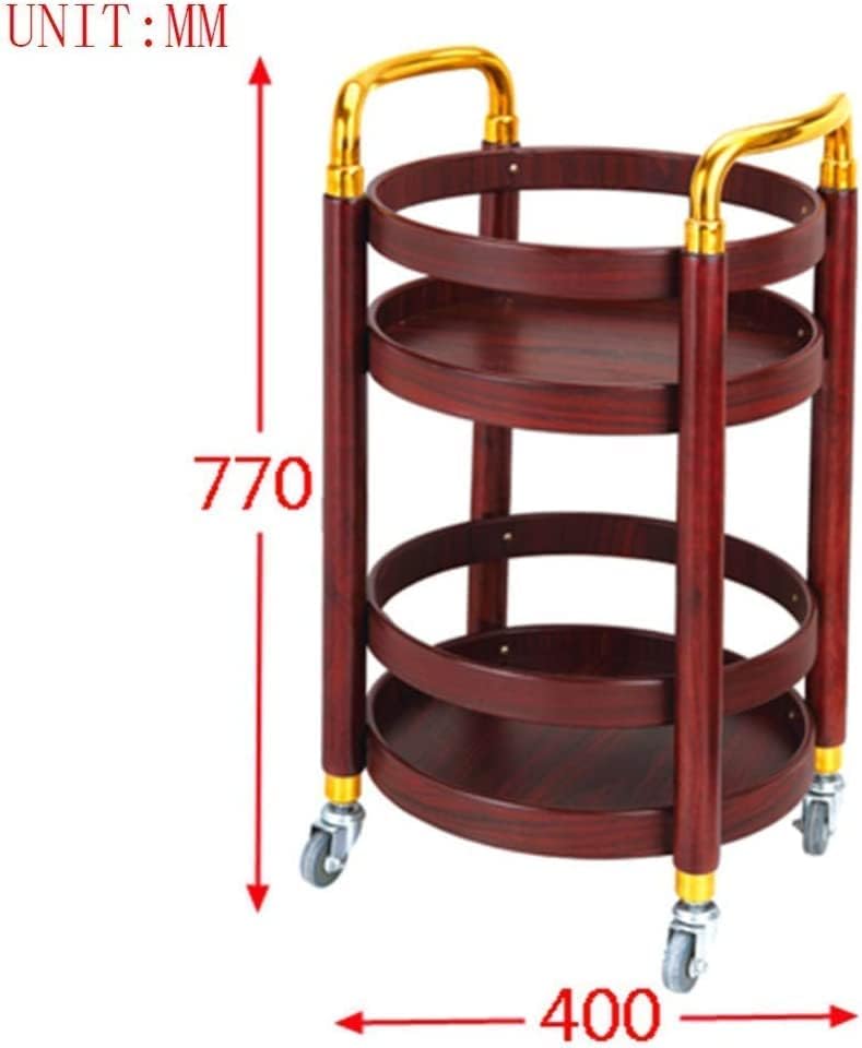 Carrito de bebidas de madera maciza con soporte para vino, carrito móvil de 2 niveles para bebidas y vino, perfecto para el hogar, cocina y hotel, estilo rústico