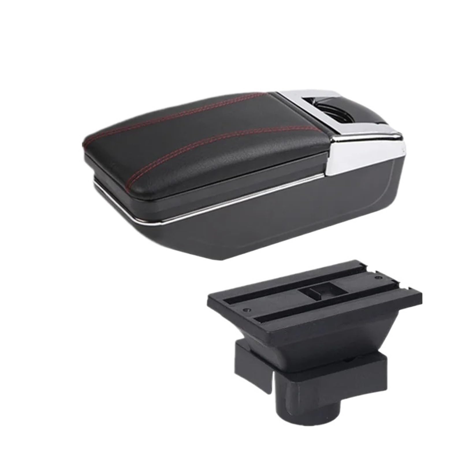 Umdjju A Red Line No Usb For Citroen For C4 Hatchback 2004-2010 Car Armrest Box Central Storage Interior Dedicated Retrofit Accessories Car Centre Console Armrest Box(A Red Line No Usb)