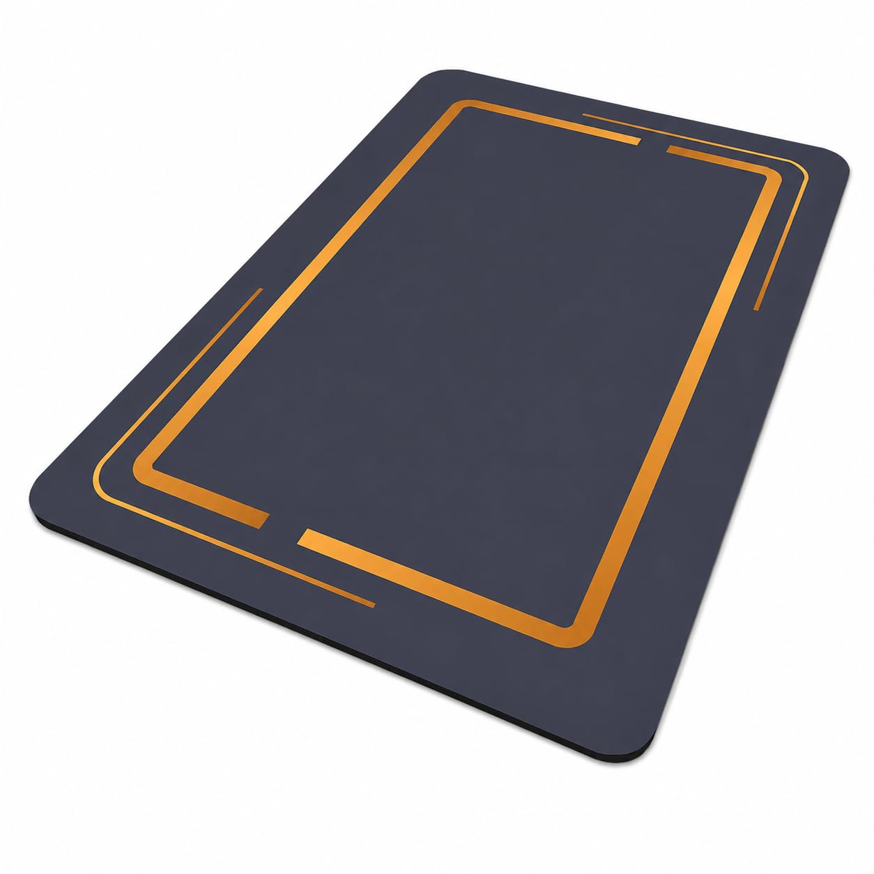 Extended Gaming Mouse Pad, Non-Slip Rubber Base Desk Mat, Waterproof Keyboard & Mouse Pad for Office, Laptop & Gaming - Black & Orange 40 X 60 cm-image-41