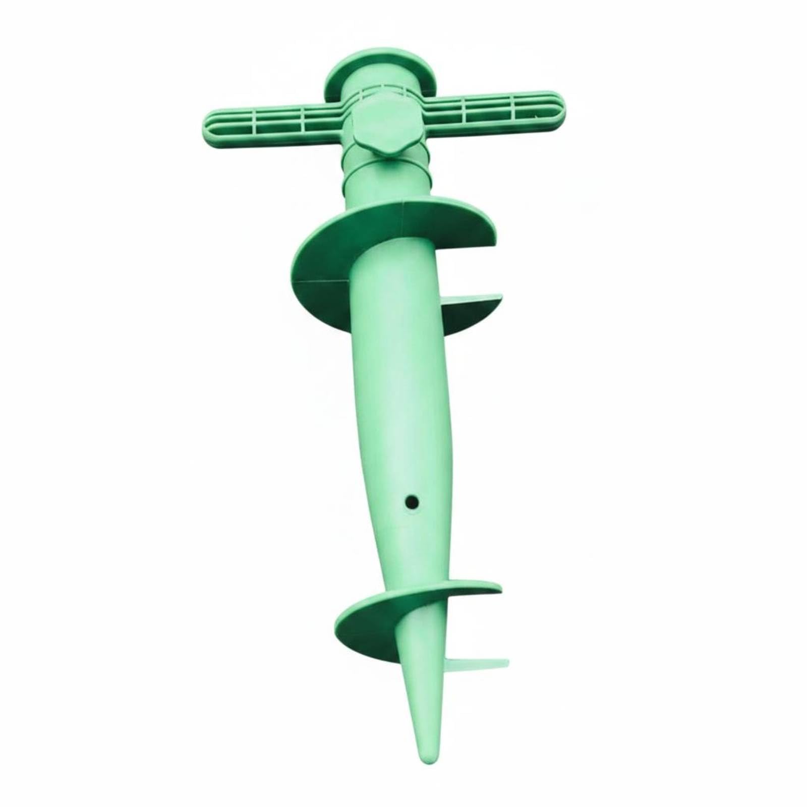 Spiral Umbrella Anchor Easy to Use Beach Umbrella Anchor Portable ABS Sunshade Base, Green-image-24