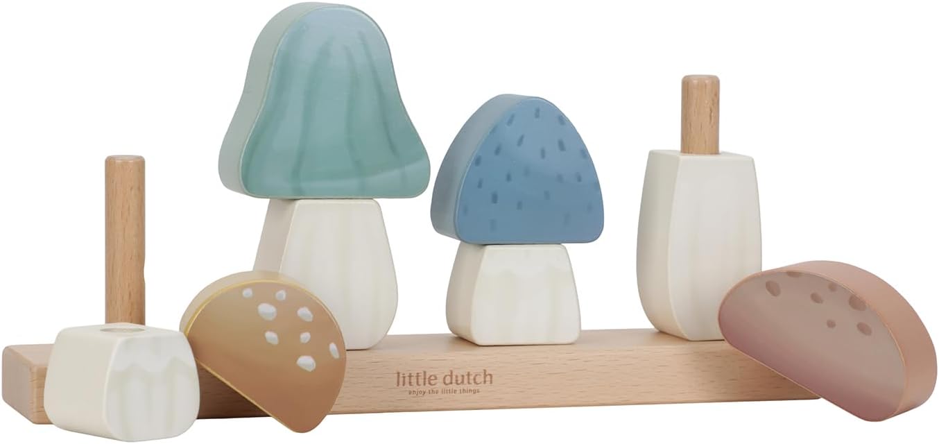 Little Dutch - Stacking Puzzle Mushrooms - Forest Friends