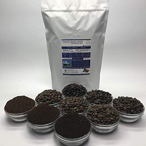 2-Pound Brazil Peaberry (Fresh Roasted Coffee) Arabica South America Roasted-To-Order Daily Full-City Roast Whole Bean We Can Grind Or Provide Lighter Or Darker Roast Upon Request Message At Checkout #TOP1