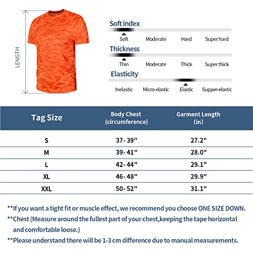 Zengjo Mens Running Shirts Moisture Wicking Gym Workout Tshirt Quick Dry(Neon Green,M) #TOP6