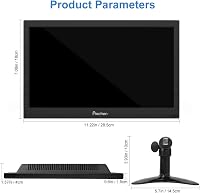 Prechen 11,6" hordozható monitor HD 1366x768 HDMI VGA AV BNC csatlakozóval 4