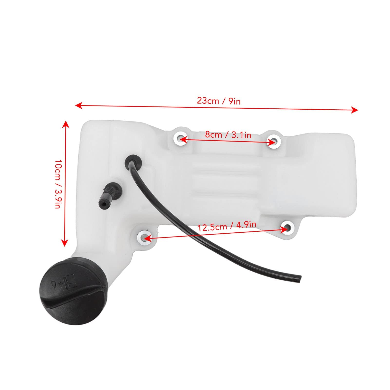 Atyhao Tondeuse Gaz Réservoir De Carburant Remplacement Haute Dureté Gaz Réservoir De Carburant pour FS400 FS450 FS480