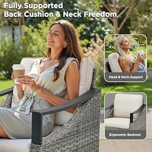 Patio Wicker Chairs Swivel Rocker - Outdoor Swivel Rocking Patio Chairs Set of 2, Wicker Chair PatiFurniture Sets with Covered Cushions for Porch Balcony Patio Deck Gray/Beige Patio Wicker Chairs Swivel Rocker Outdoor Swivel Rocking Patio Chairs Set of 2 Wicker Chair PatiFurniture Sets with Covered Cushions for Porch Balcony Patio Deck GrayBeige