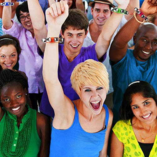 Yoleshy 20 Pcs Jingle Bells Ankle Band, Wrist Bells Band Instrument - Percussion Musical Rhythm Toys (10 Colors) #TOP3