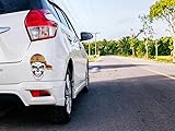 Pegatina Calavera Pañuelo Bandera España para coche, ideal para pegar en la luna trasera, paragolpes