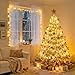 JMEXSUSS 200 LED Christmas Lights Indoor Outdoor, Connectable Warm White Christmas Tree Lights Clear Wire, 66 Ft Twinkle Fairy String Light Plug in for Bedroom Wedding Xmas Tree Decorations