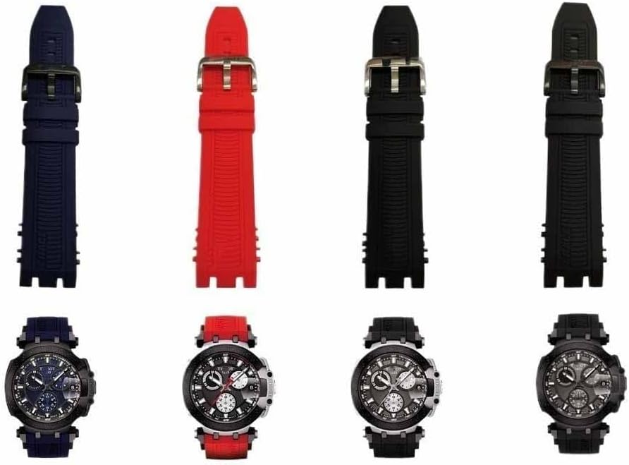 Silicone Watch Strap For For Tissot T-Race T115 Series Model Bracelet