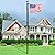 VEVOR 30 Feet Sectional Flagpole Kit, Heavy Duty Aluminum Alloy Flag Poles for Outside House in Ground, 3 Display Modes with 3x5 American Flag, Professional Accessories, Black