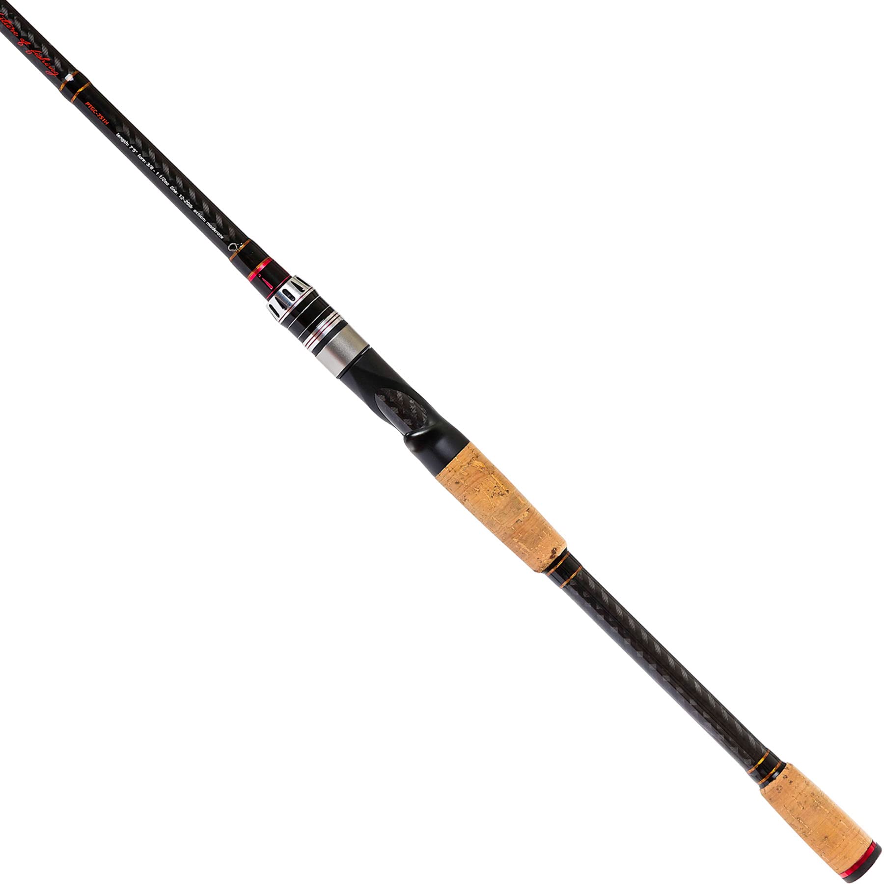 FAVORITE PHAT Glass Phantom Cranking Fishing Rod| Light Weight Carbon Fiber Graphite Blend Fishing Rod