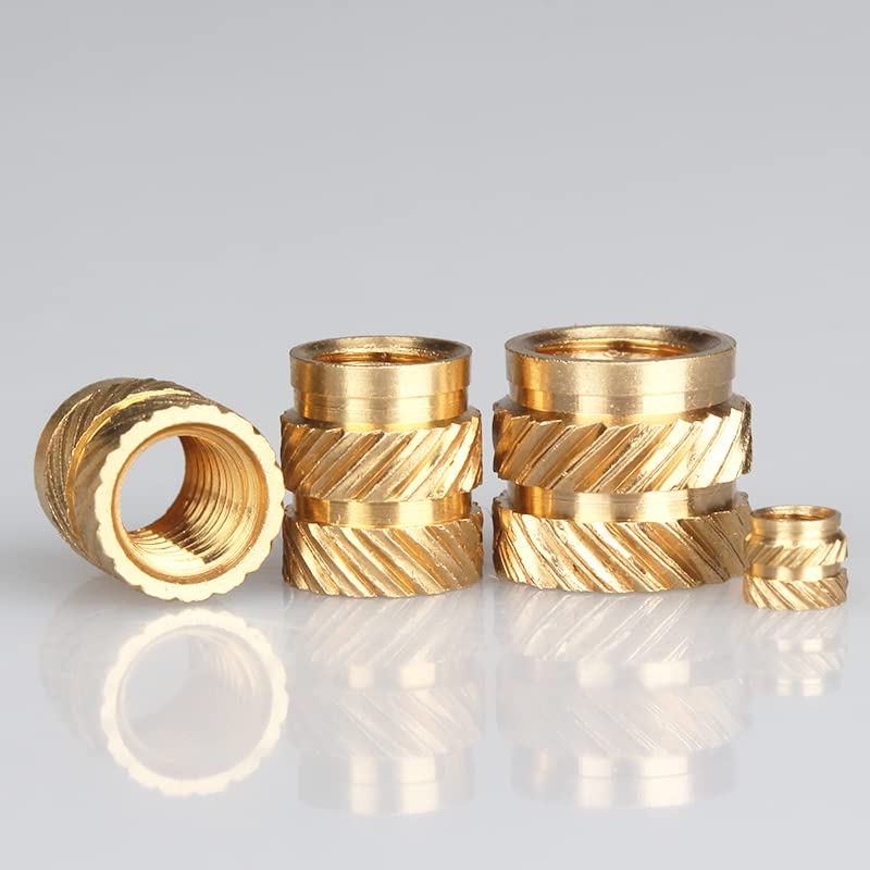 50 écrous à Insérer Moletés En Laiton M5 X 4mm - Pour Impression 3D Ou Visserie - Marque Uxcell