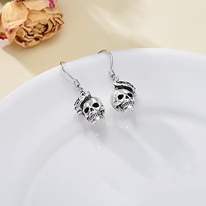Amazon.com: Seiyang Skull Earrings Sterling Silver Skull Amazon.com: Seiyang Skull Earrings Sterling Silver Skull