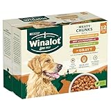 WINALOT Meaty Chunks Mixed in Gravy Wet Dog Food 12x100g - Image 2