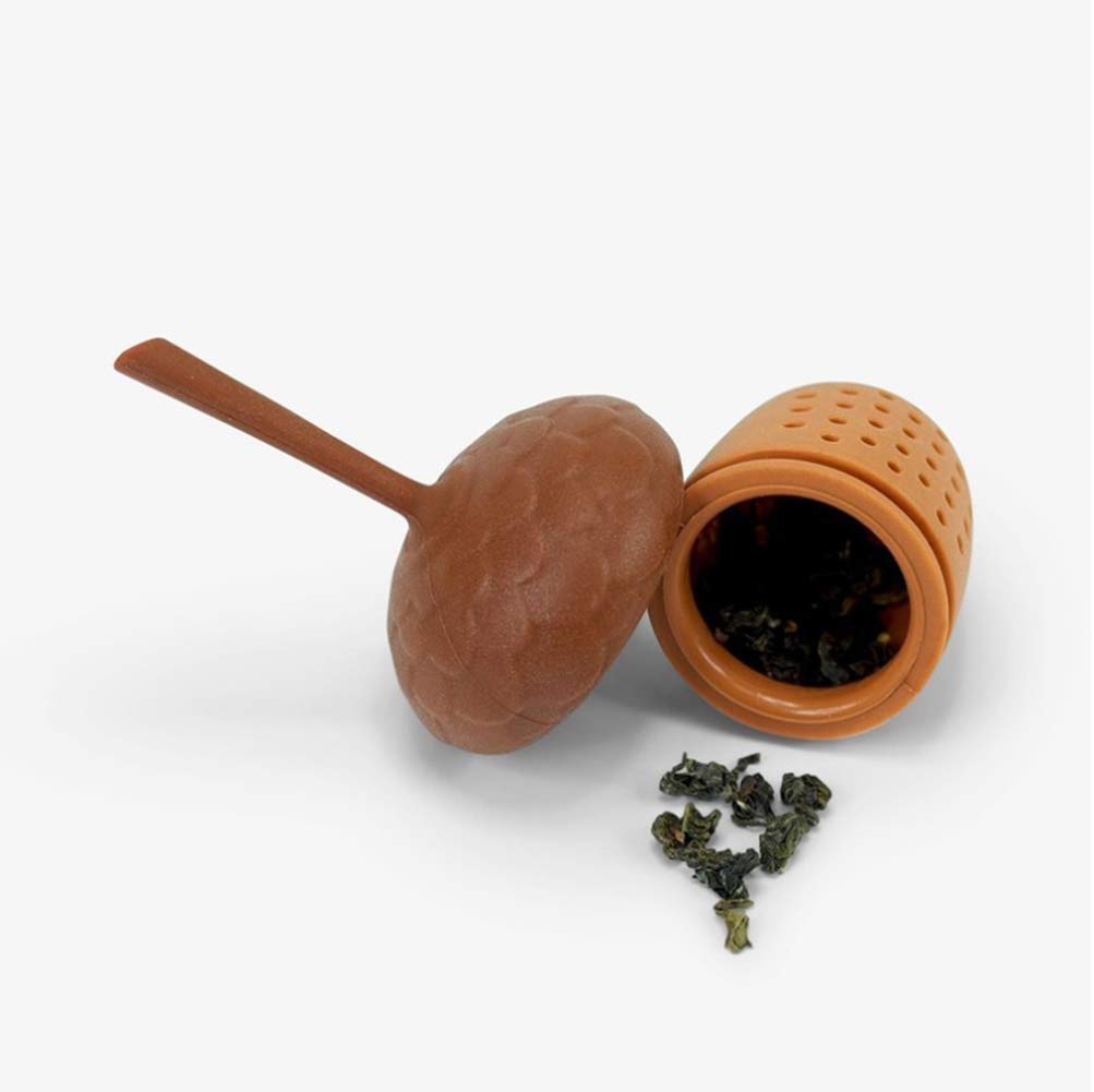 Infusore tè Silicone Creativo con Filtro Ghianda, set da 2 Pezzi delle Migliori Forniture in Ufficio e in Cucina