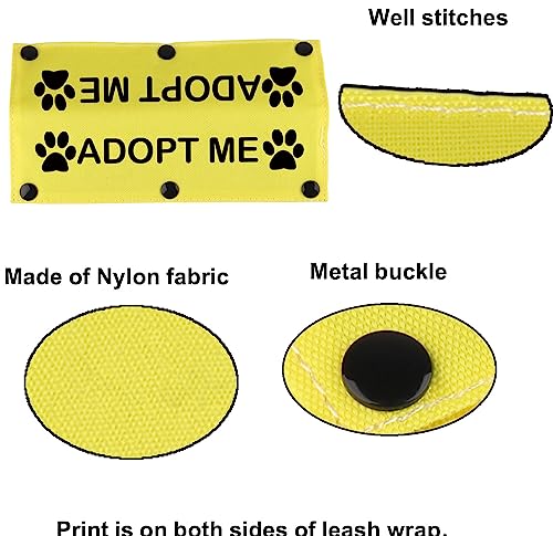 Funny Dog Leash Sleeve Adopt Me Dog Leash Wrap Wrap Alert Hanging ID Patch Tag Pet Birthday Gift (Adopt Me-YE Sleeve) Funny Dog Leash Sleeve Adopt Me Dog Leash Wrap Wrap Alert Hanging ID Patch Tag Pet Birthday Gift (Adopt Me-YE Sleeve)