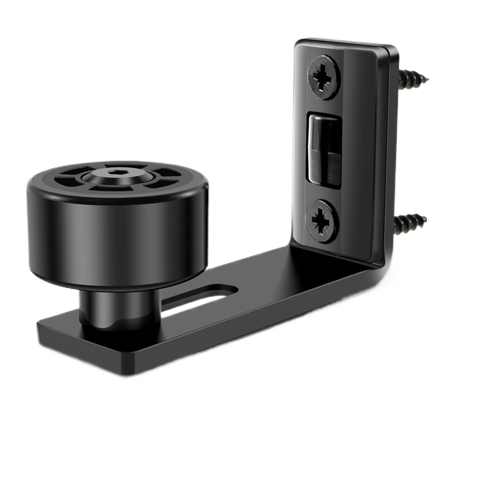 Hqycl 2Pcs Adjustable Floor Guide Sliding Barn Door Floor Guide Roller Flush Design Door Hardware Wall Mounted Frame Door Accessories