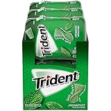 Trident Unwrapped Spearmint Sugar Free Gum, 6 Bottles of 50 Pieces (300 Total Pieces)
