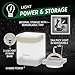 Energizer LightxPower Cube Camping Lantern, X1000 Lantern Dual Power Rechargeable and AA Battery, IPX4 Water Resistant